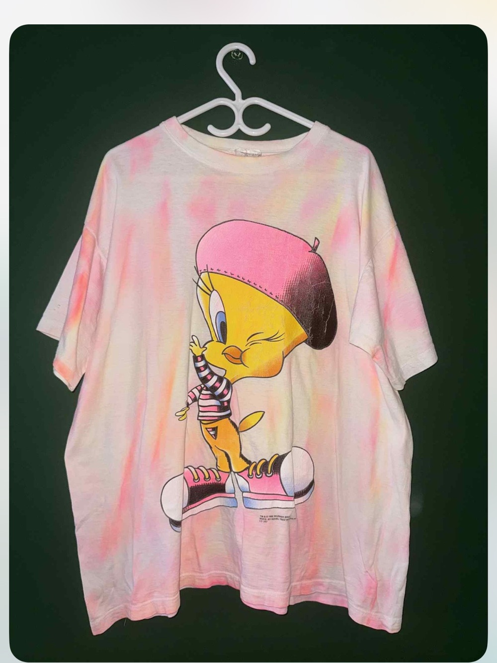 Warner Bros. Tweety Tie-Dye Tee Vintage/ T-shirt Tweety Tie-Dye 1995